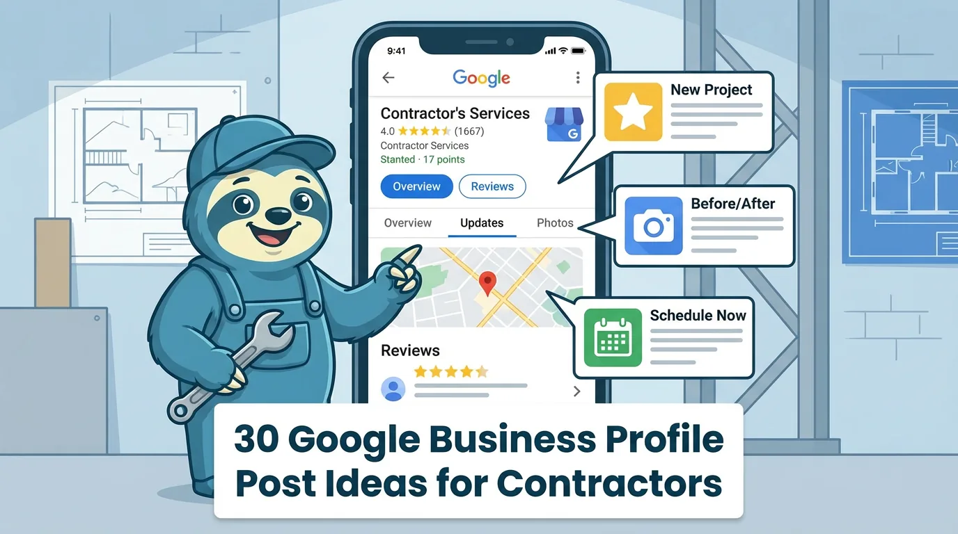 30 Google Business Profile Post Ideas for Contractors