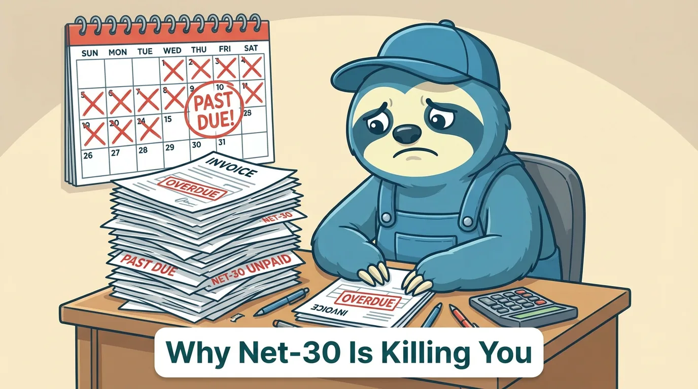 The Real Cost of Net-30 Invoicing (And How to Stop Doing It)