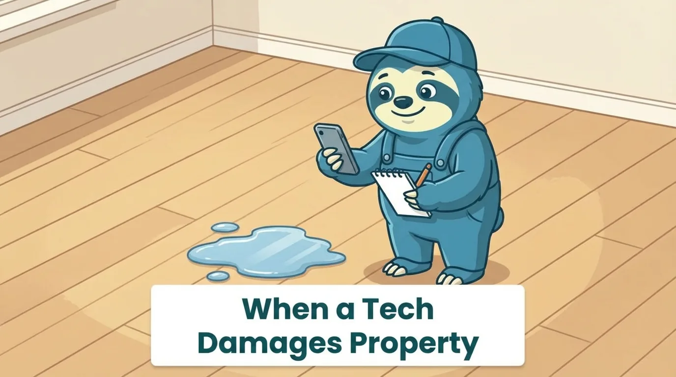 When a Tech Damages Property: A Response Plan
