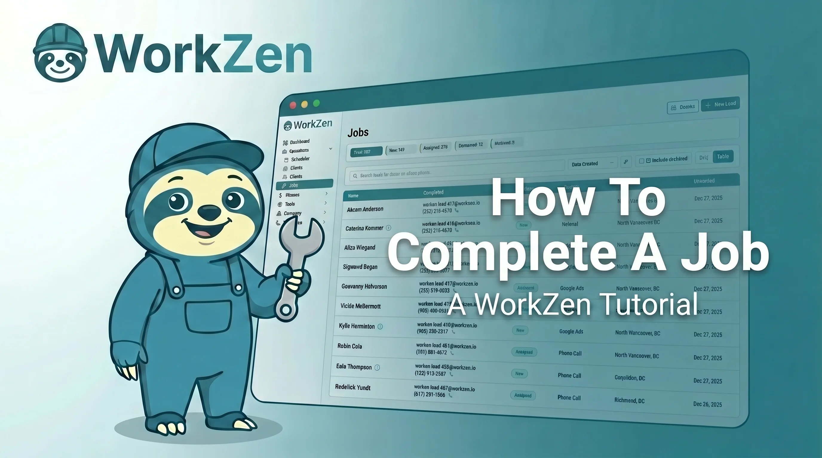 How To Complete A Job in WorkZen