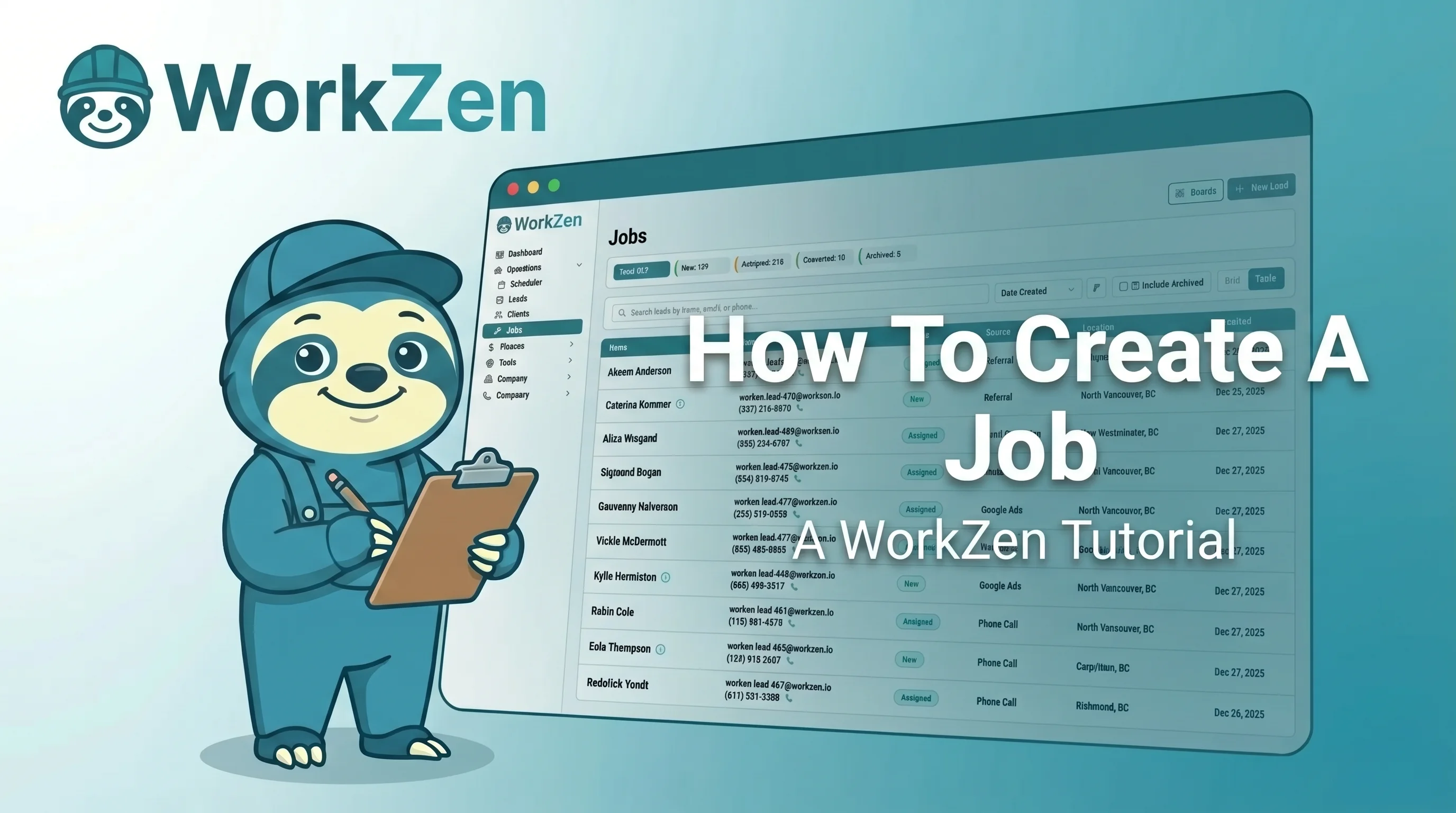 How To Create A Job in WorkZen